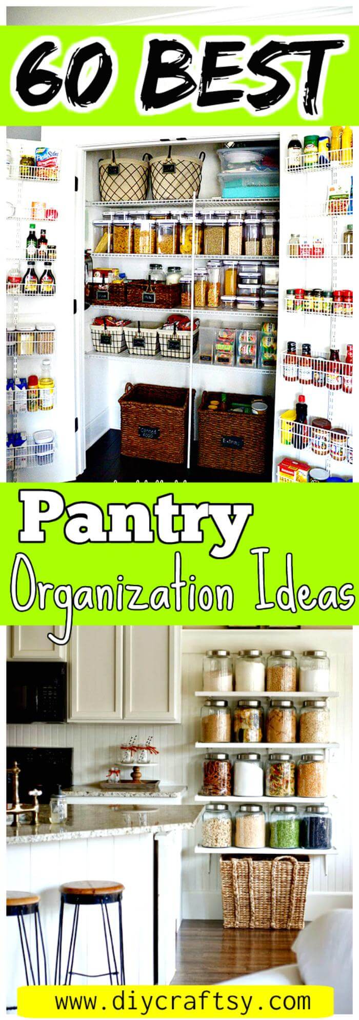 60 Best Pantry Organization Ideas - DIY - DIY & Crafts