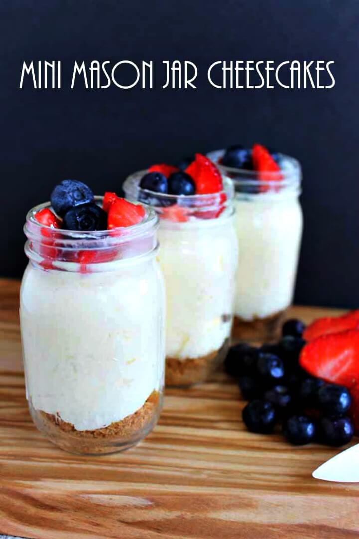 mason jar mini diy easy cheesecakes jars craft using perfect crafts thecountrychiccottage cheesecake spring recipes instructions summer note dessert