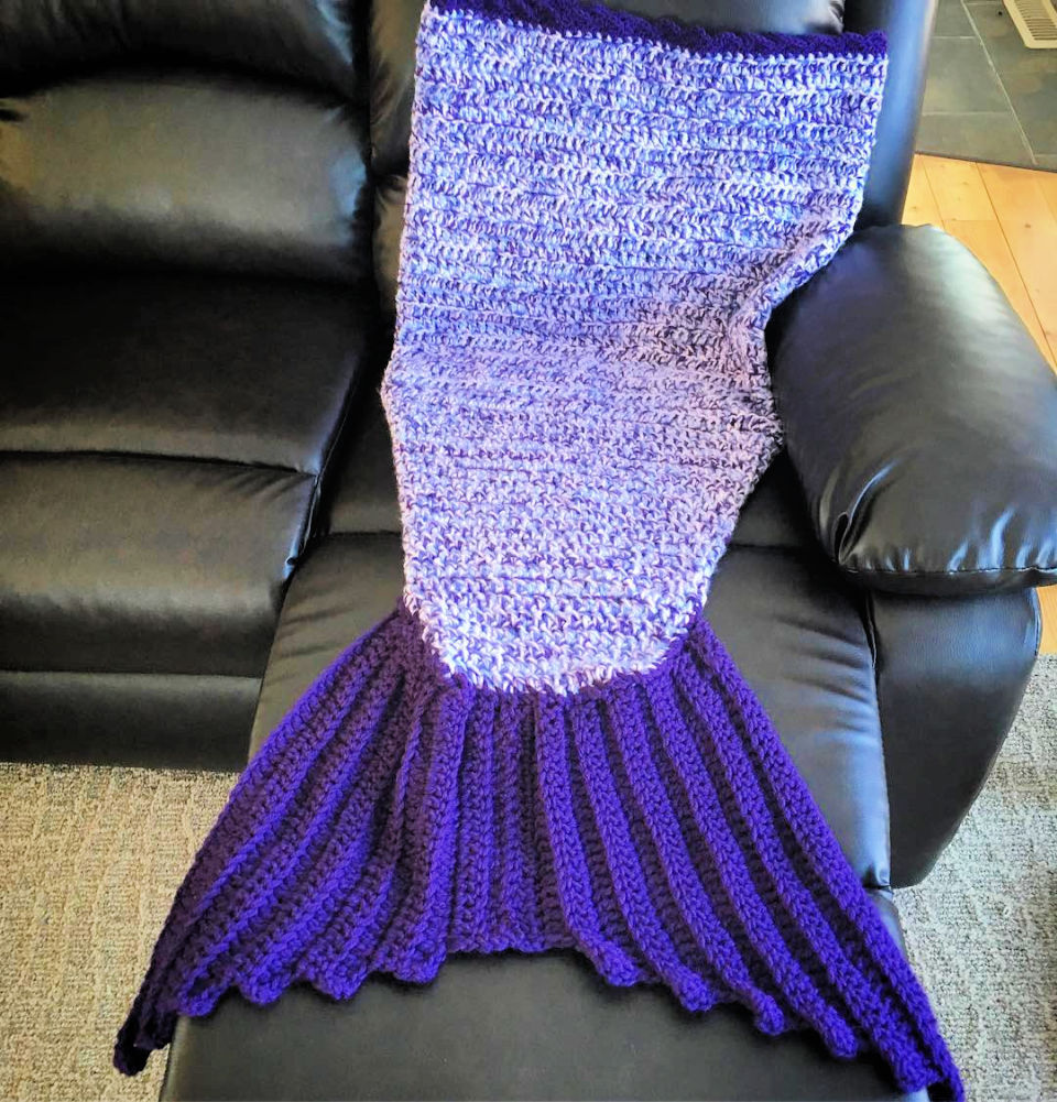 23 Free Crochet Mermaid Tail Patterns Mermaid Tail Blanket