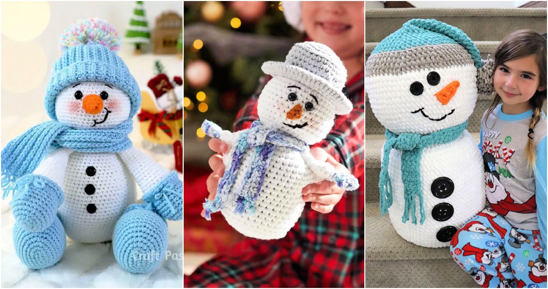 25 Free Crochet Snowman Patterns (Amigurumi Pattern)