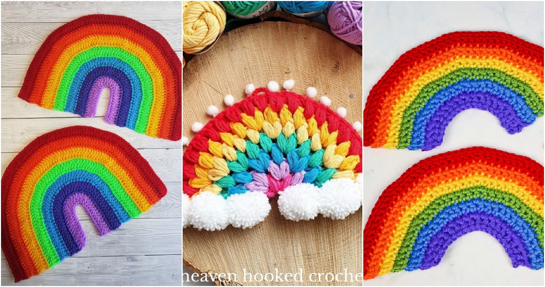 Boho Crochet Rainbow Free Pattern