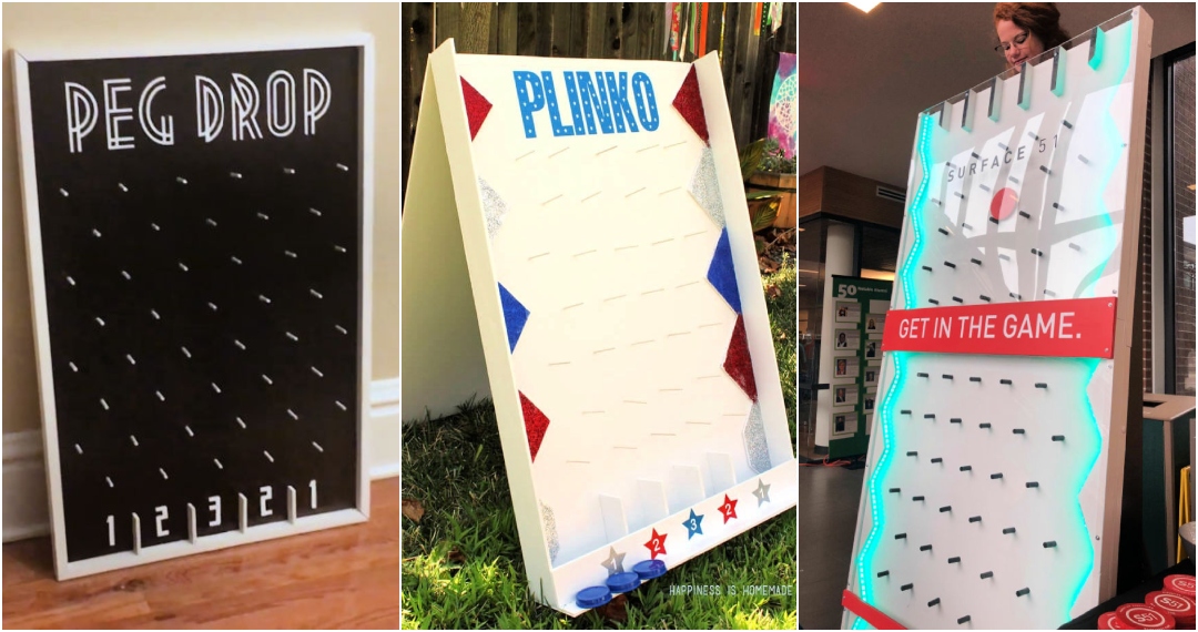 20 Homemade DIY Plinko Board Plans (How to Make)