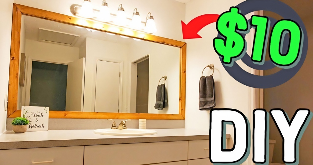 Diy Mirror Frame On A Budget