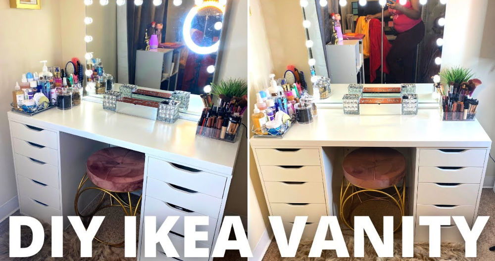 IKEA Makeup Vanity Hack Get Glam on A Budget